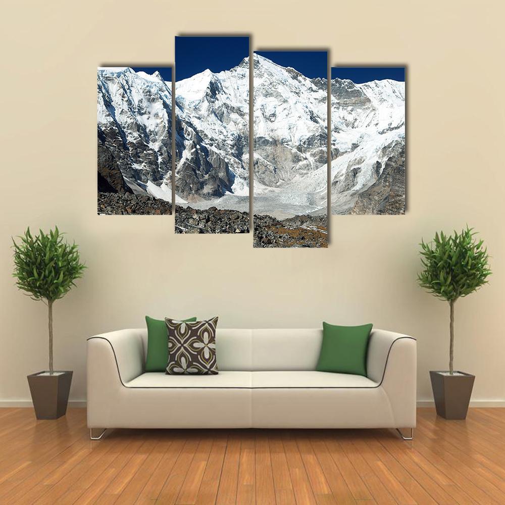 View Of Mount Cho Oyu Canvas Wall Art-4 Pop-Gallery Wrap-34" x 20"-Tiaracle
