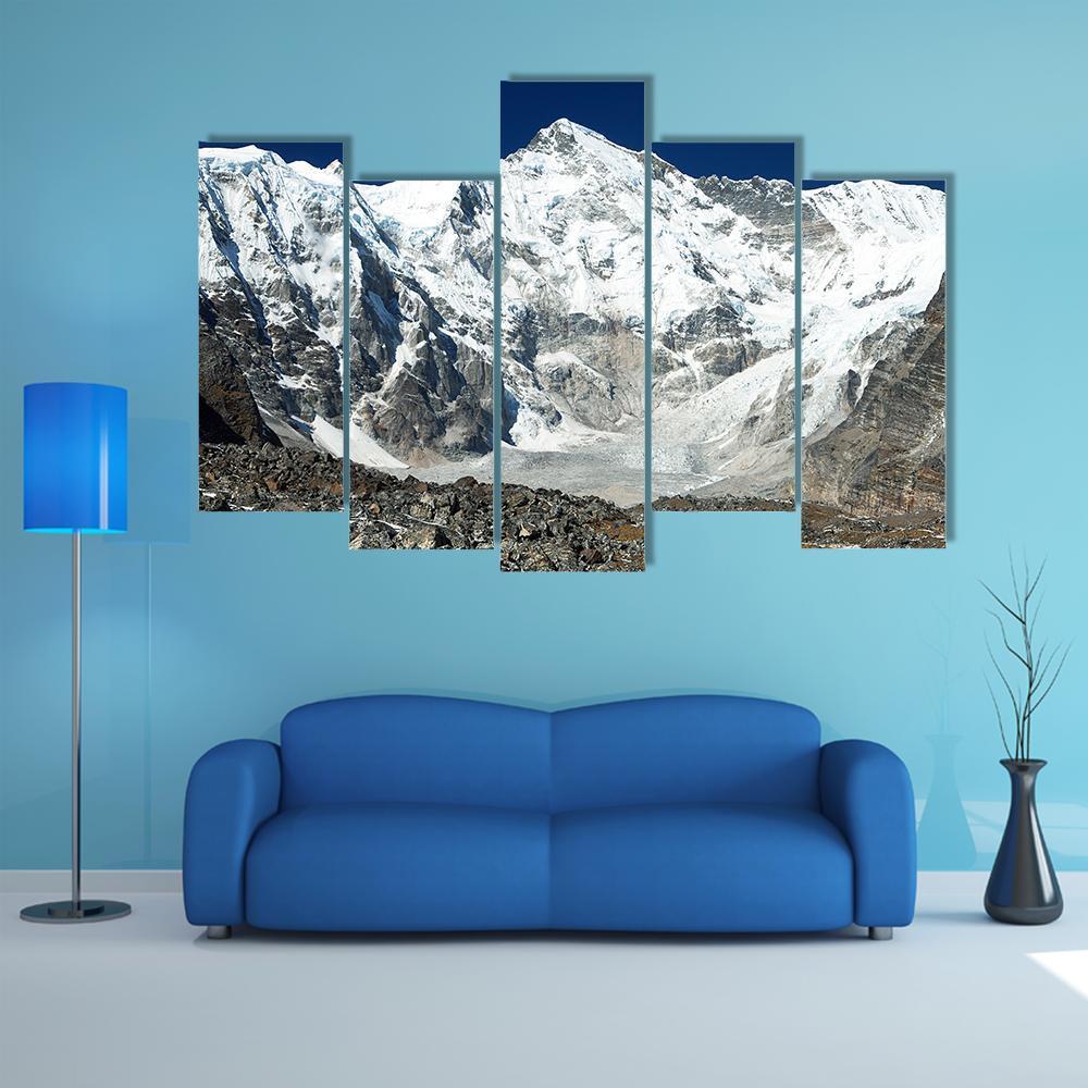View Of Mount Cho Oyu Canvas Wall Art-5 Pop-Gallery Wrap-32" x 21"-Tiaracle