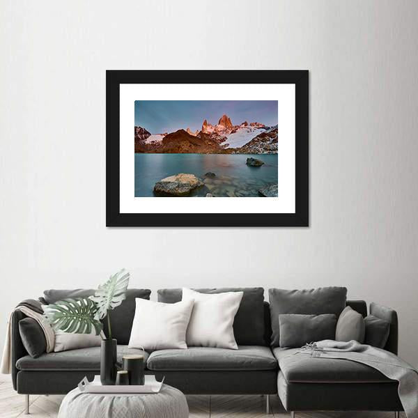 View Of Mount Fitzroy During Sunrise Canvas Wall Art-3 Horizontal-Gallery Wrap-25" x 16"-Tiaracle