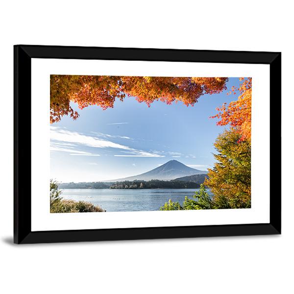 View Of Mount Fuji Canvas Wall Art-3 Horizontal-Gallery Wrap-25" x 16"-Tiaracle