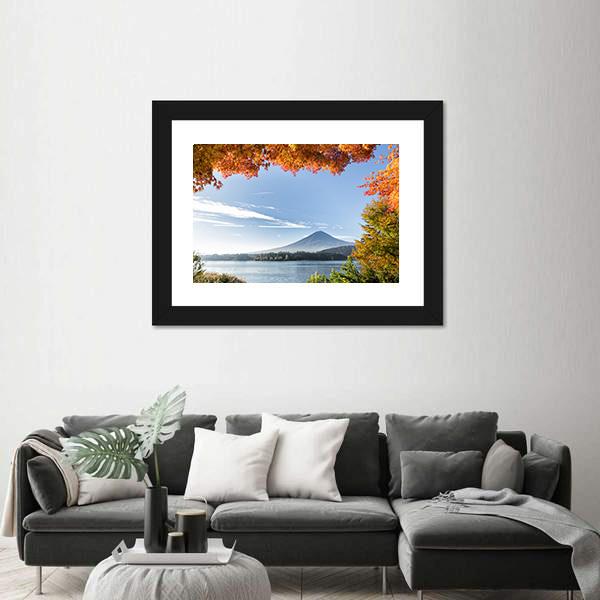 View Of Mount Fuji Canvas Wall Art-3 Horizontal-Gallery Wrap-25" x 16"-Tiaracle