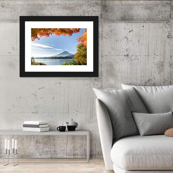 View Of Mount Fuji Canvas Wall Art-3 Horizontal-Gallery Wrap-25" x 16"-Tiaracle