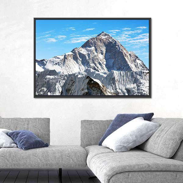 View Of Mount Makalu Canvas Wall Art-3 Horizontal-Gallery Wrap-25" x 16"-Tiaracle