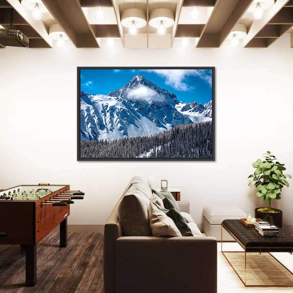View Of Mount Sneffels Canvas Wall Art-3 Horizontal-Gallery Wrap-25" x 16"-Tiaracle