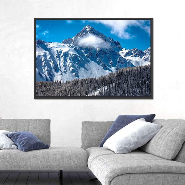 View Of Mount Sneffels Canvas Wall Art-3 Horizontal-Gallery Wrap-25" x 16"-Tiaracle