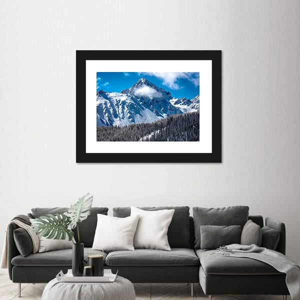 View Of Mount Sneffels Canvas Wall Art-3 Horizontal-Gallery Wrap-25" x 16"-Tiaracle
