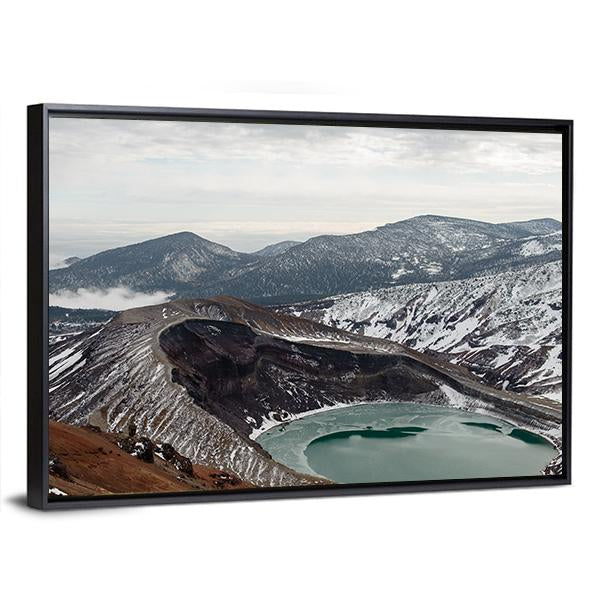 View Of Mount Zao Canvas Wall Art-3 Horizontal-Gallery Wrap-25" x 16"-Tiaracle