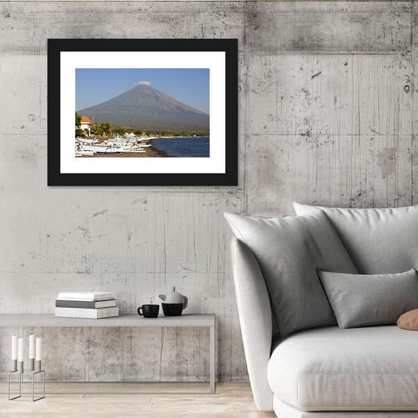 View Of Mountain In Indonesia Canvas Wall Art-3 Horizontal-Gallery Wrap-25" x 16"-Tiaracle