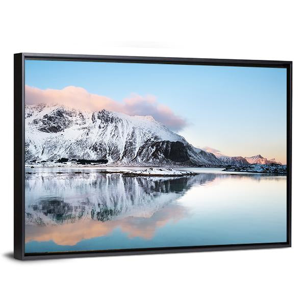 View Of Mountain Ridge Canvas Wall Art-3 Horizontal-Gallery Wrap-25" x 16"-Tiaracle