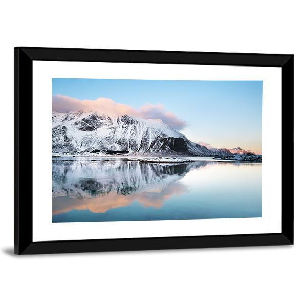 View Of Mountain Ridge Canvas Wall Art-3 Horizontal-Gallery Wrap-25" x 16"-Tiaracle