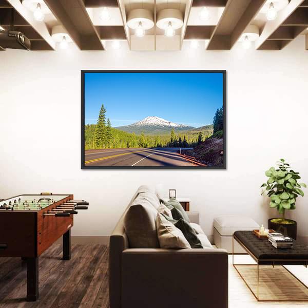 View Of Mt Bachelor Canvas Wall Art-3 Horizontal-Gallery Wrap-25" x 16"-Tiaracle