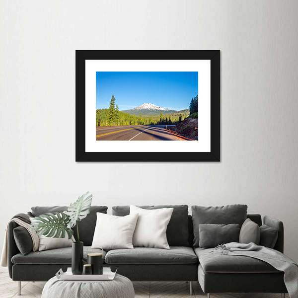 View Of Mt Bachelor Canvas Wall Art-3 Horizontal-Gallery Wrap-25" x 16"-Tiaracle
