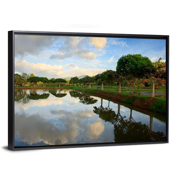 View Of Nature In Borneo Sabah Malaysia Canvas Wall Art-3 Horizontal-Gallery Wrap-25" x 16"-Tiaracle