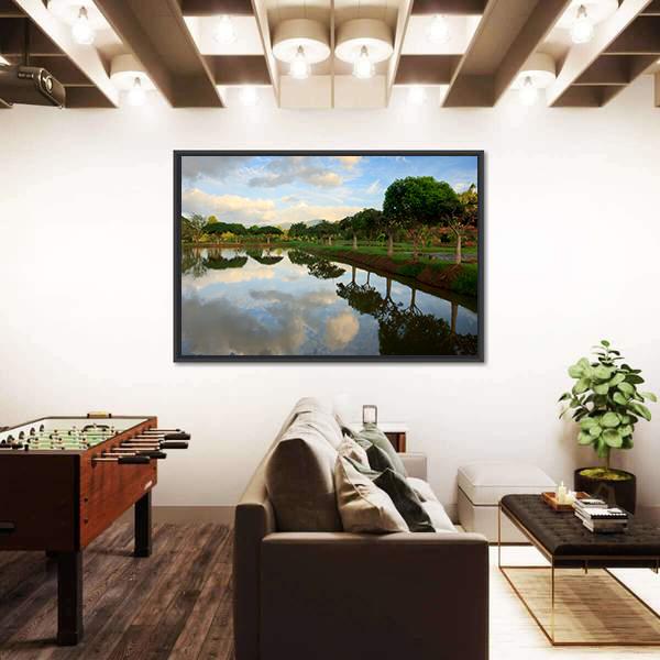 View Of Nature In Borneo Sabah Malaysia Canvas Wall Art-3 Horizontal-Gallery Wrap-25" x 16"-Tiaracle