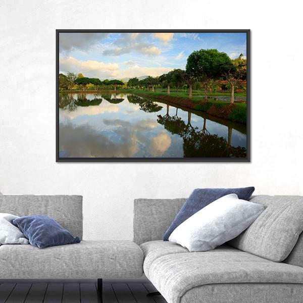 View Of Nature In Borneo Sabah Malaysia Canvas Wall Art-3 Horizontal-Gallery Wrap-25" x 16"-Tiaracle