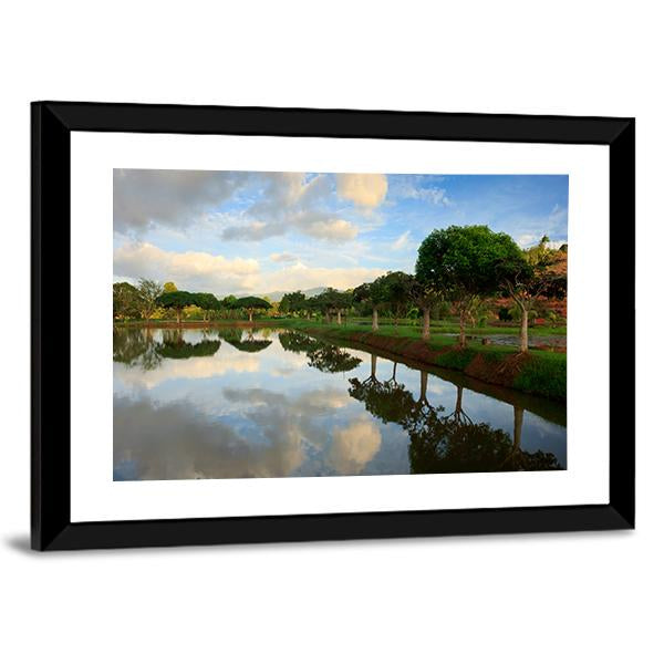View Of Nature In Borneo Sabah Malaysia Canvas Wall Art-3 Horizontal-Gallery Wrap-25" x 16"-Tiaracle