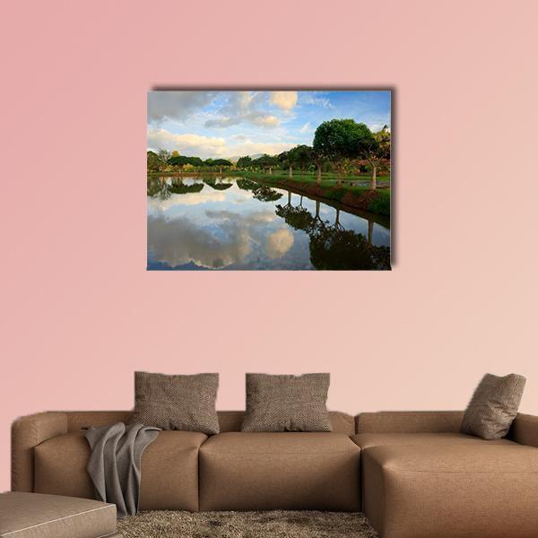 View Of Nature In Borneo Sabah Malaysia Canvas Wall Art-1 Piece-Gallery Wrap-48" x 32"-Tiaracle