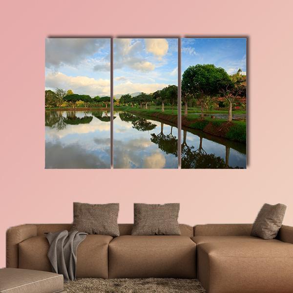 View Of Nature In Borneo Sabah Malaysia Canvas Wall Art-3 Horizontal-Gallery Wrap-37" x 24"-Tiaracle