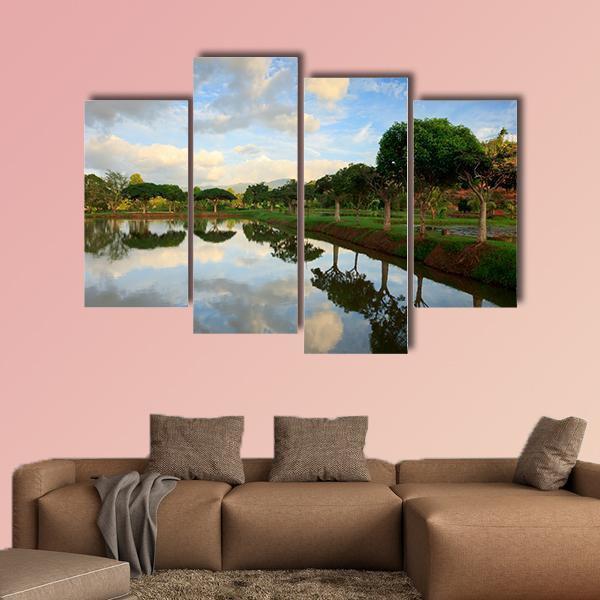 View Of Nature In Borneo Sabah Malaysia Canvas Wall Art-4 Pop-Gallery Wrap-50" x 32"-Tiaracle