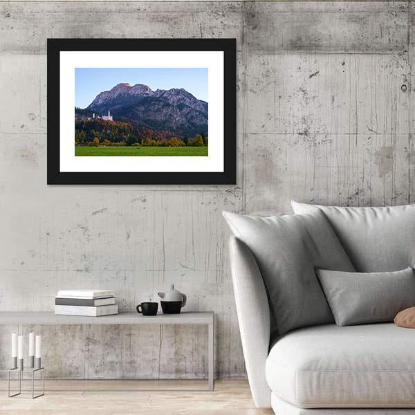View Of Neuschwanstein Castle Canvas Wall Art-3 Horizontal-Gallery Wrap-25" x 16"-Tiaracle