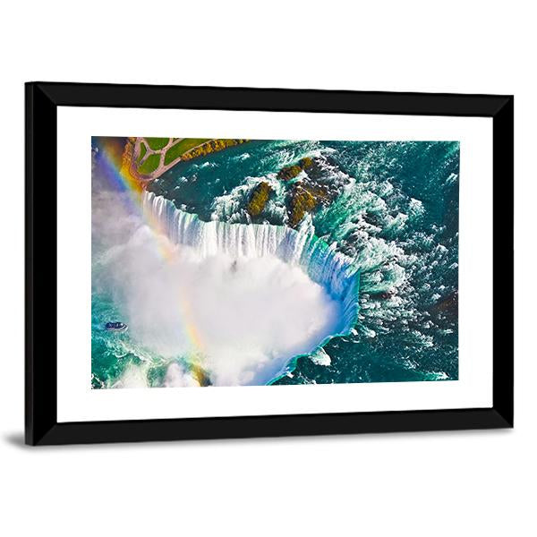View Of Niagara Falls Canvas Wall Art-3 Horizontal-Gallery Wrap-25" x 16"-Tiaracle