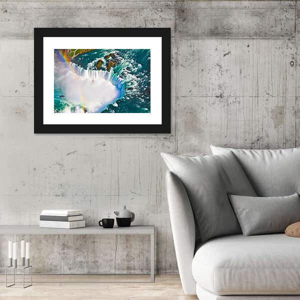 View Of Niagara Falls Canvas Wall Art-5 Horizontal-Gallery Wrap-22" x 12"-Tiaracle