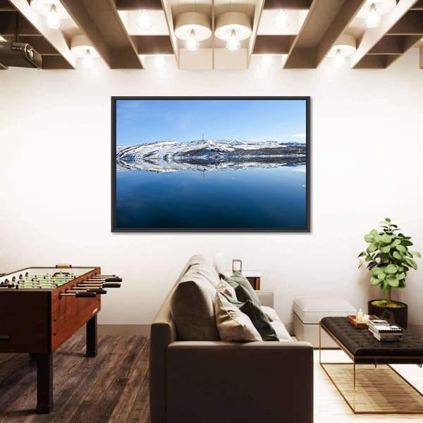 View Of Norway Landscape Canvas Wall Art-3 Horizontal-Gallery Wrap-25" x 16"-Tiaracle