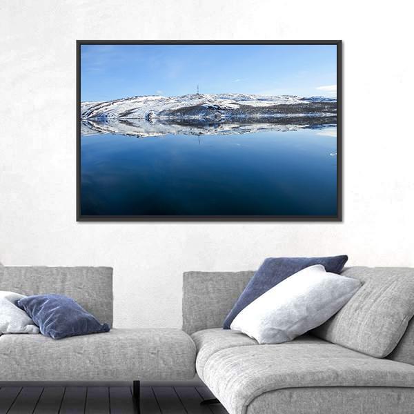View Of Norway Landscape Canvas Wall Art-3 Horizontal-Gallery Wrap-25" x 16"-Tiaracle