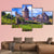 View Of Old Castle And Vineyards Canvas Wall Art-5 Star-Gallery Wrap-62" x 32"-Tiaracle