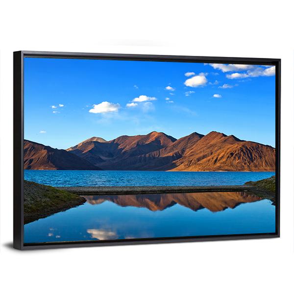 View Of Pangong Lake Canvas Wall Art-3 Horizontal-Gallery Wrap-25" x 16"-Tiaracle