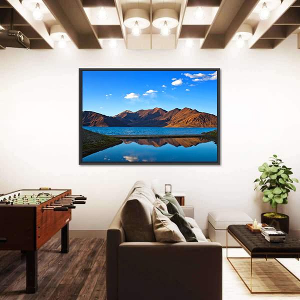 View Of Pangong Lake Canvas Wall Art-3 Horizontal-Gallery Wrap-25" x 16"-Tiaracle