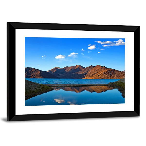 View Of Pangong Lake Canvas Wall Art-3 Horizontal-Gallery Wrap-25" x 16"-Tiaracle
