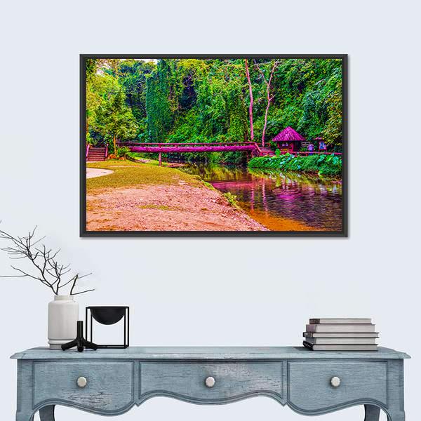 View Of Phu Sang National Park Canvas Wall Art-1 Piece-Floating Frame-24" x 16"-Tiaracle