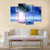 View Of Planets In Deep Space Canvas Wall Art-3 Horizontal-Gallery Wrap-37" x 24"-Tiaracle