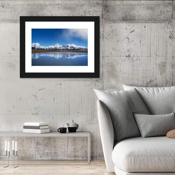 View Of Plateau Lakes And Snow Mountains Canvas Wall Art-3 Horizontal-Gallery Wrap-25" x 16"-Tiaracle
