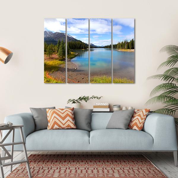 View Of Porcupine Creek In Banff National Park Canvas Wall Art-4 Horizontal-Gallery Wrap-34" x 24"-Tiaracle