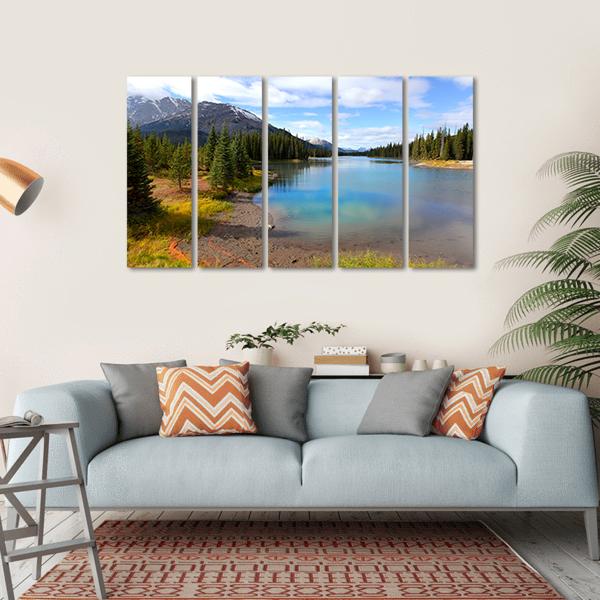 View Of Porcupine Creek In Banff National Park Canvas Wall Art-5 Horizontal-Gallery Wrap-22" x 12"-Tiaracle