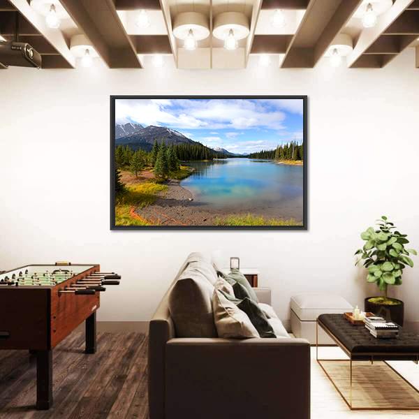 View Of Porcupine Creek In Banff National Park Canvas Wall Art-5 Horizontal-Gallery Wrap-22" x 12"-Tiaracle