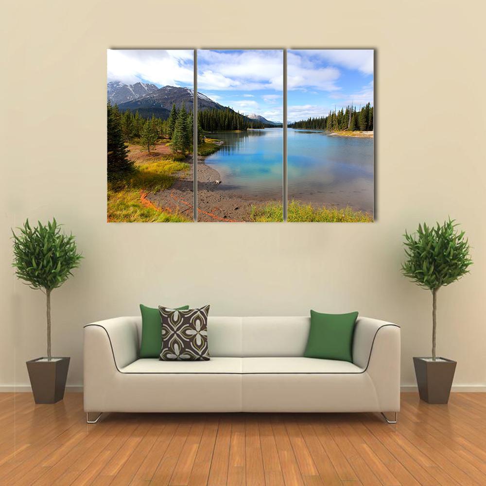 View Of Porcupine Creek In Banff National Park Canvas Wall Art-3 Horizontal-Gallery Wrap-37" x 24"-Tiaracle