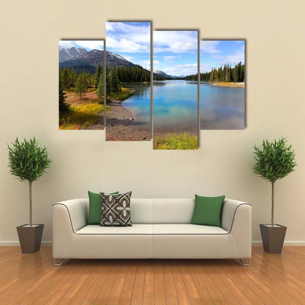 View Of Porcupine Creek In Banff National Park Canvas Wall Art-4 Pop-Gallery Wrap-50" x 32"-Tiaracle