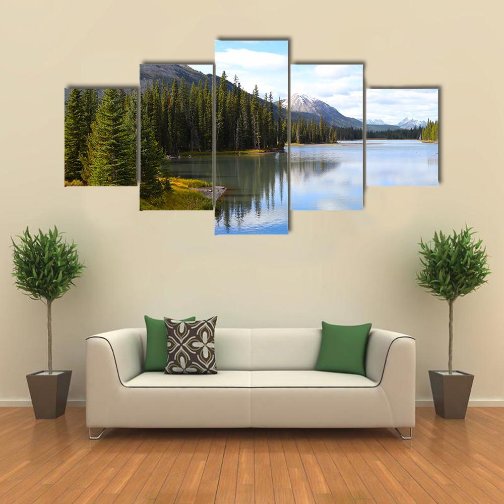 View Of Porcupine Creek Canvas Wall Art-3 Horizontal-Gallery Wrap-37" x 24"-Tiaracle