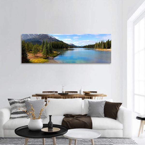 View Of Porcupine Creek Panoramic Canvas Wall Art-1 Piece-36" x 12"-Tiaracle