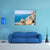 View Of Positano Canvas Wall Art-5 Horizontal-Gallery Wrap-22" x 12"-Tiaracle