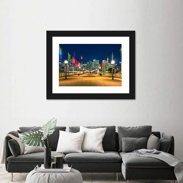 View Of Pyrmont Bay In Darling Harbour Canvas Wall Art-3 Horizontal-Gallery Wrap-25" x 16"-Tiaracle