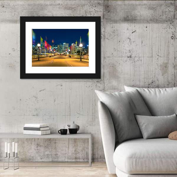 View Of Pyrmont Bay In Darling Harbour Canvas Wall Art-3 Horizontal-Gallery Wrap-25" x 16"-Tiaracle