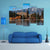 View Of Queenstown And Mt Remarkables With Lake Wakatipu Canvas Wall Art-5 Pop-Gallery Wrap-47" x 32"-Tiaracle