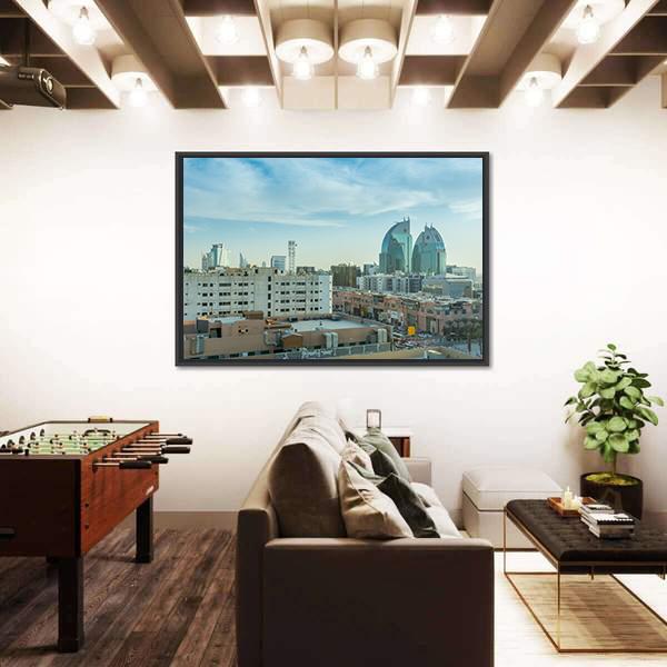 View Of Riyadh Saudi Arabia Panoramic Canvas Wall Art-1 Piece-36" x 12"-Tiaracle