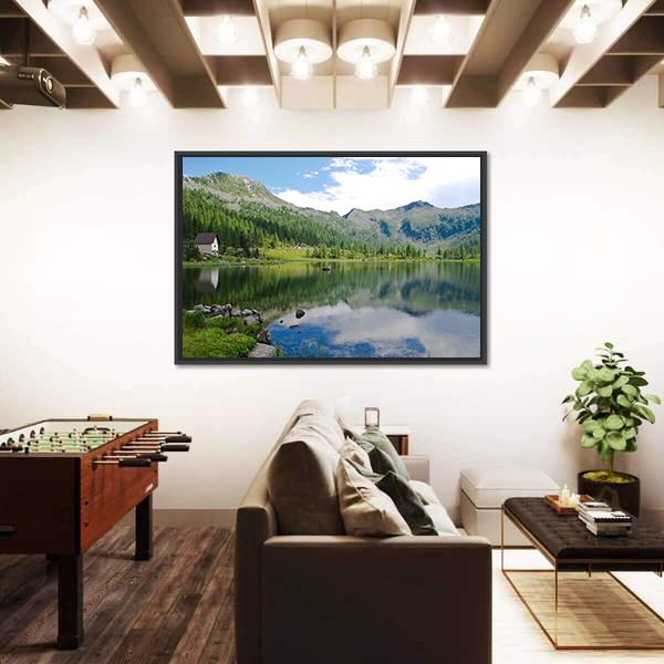 View Of S Giuliano Lake Canvas Wall Art-3 Horizontal-Gallery Wrap-25" x 16"-Tiaracle