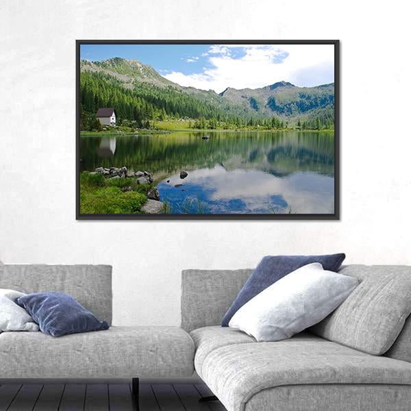 View Of S Giuliano Lake Canvas Wall Art-3 Horizontal-Gallery Wrap-25" x 16"-Tiaracle