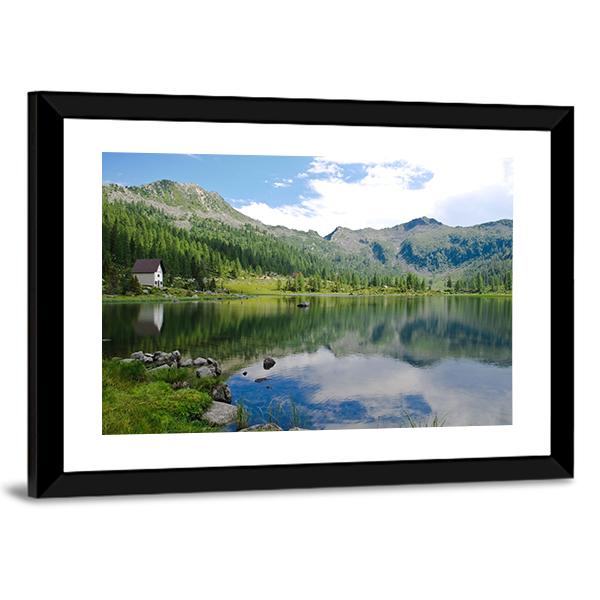 View Of S Giuliano Lake Canvas Wall Art-3 Horizontal-Gallery Wrap-25" x 16"-Tiaracle